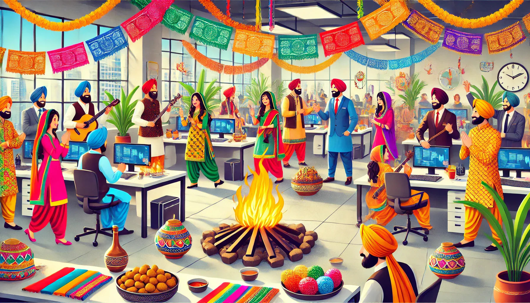 Lohri Celebration Ideas to Brighten Your Workplace