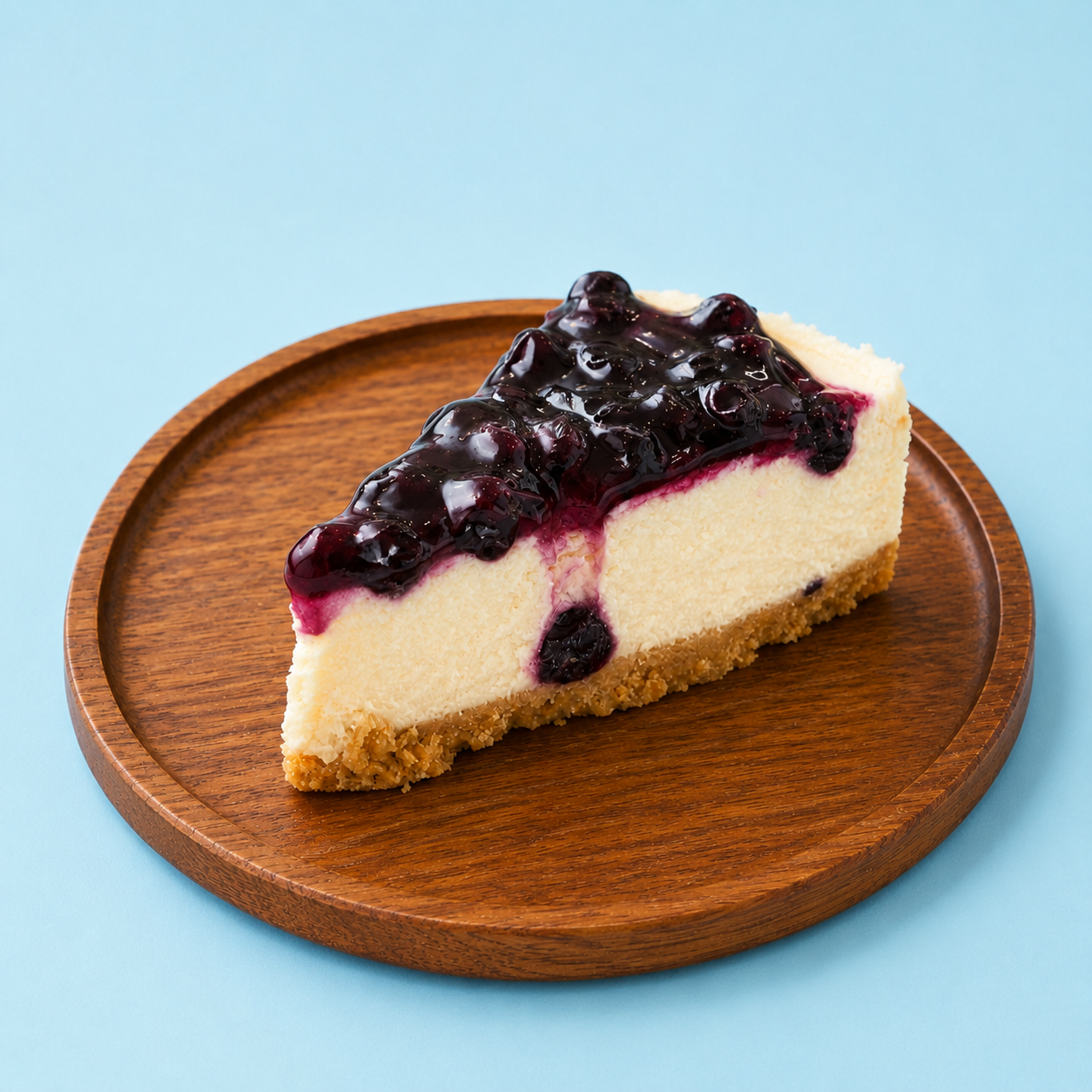 Baked Blueberry Cheese Cake Slice