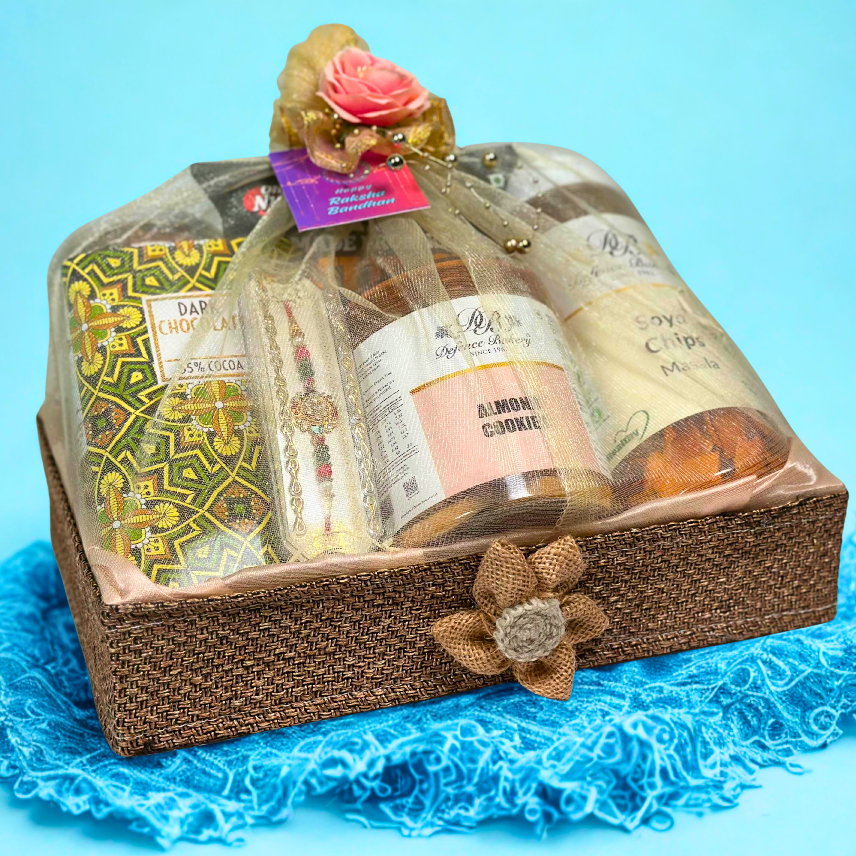 Rakhi Delight Basket – Egg Free