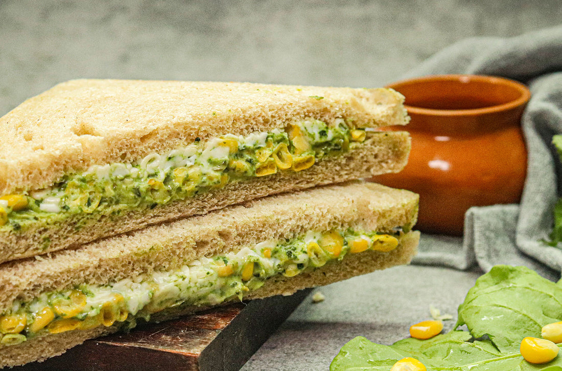 Spinach Corn Sandwich (Pack Of 2)