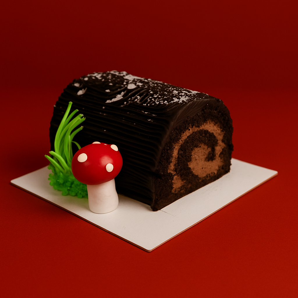 Yule Log Bento Cake