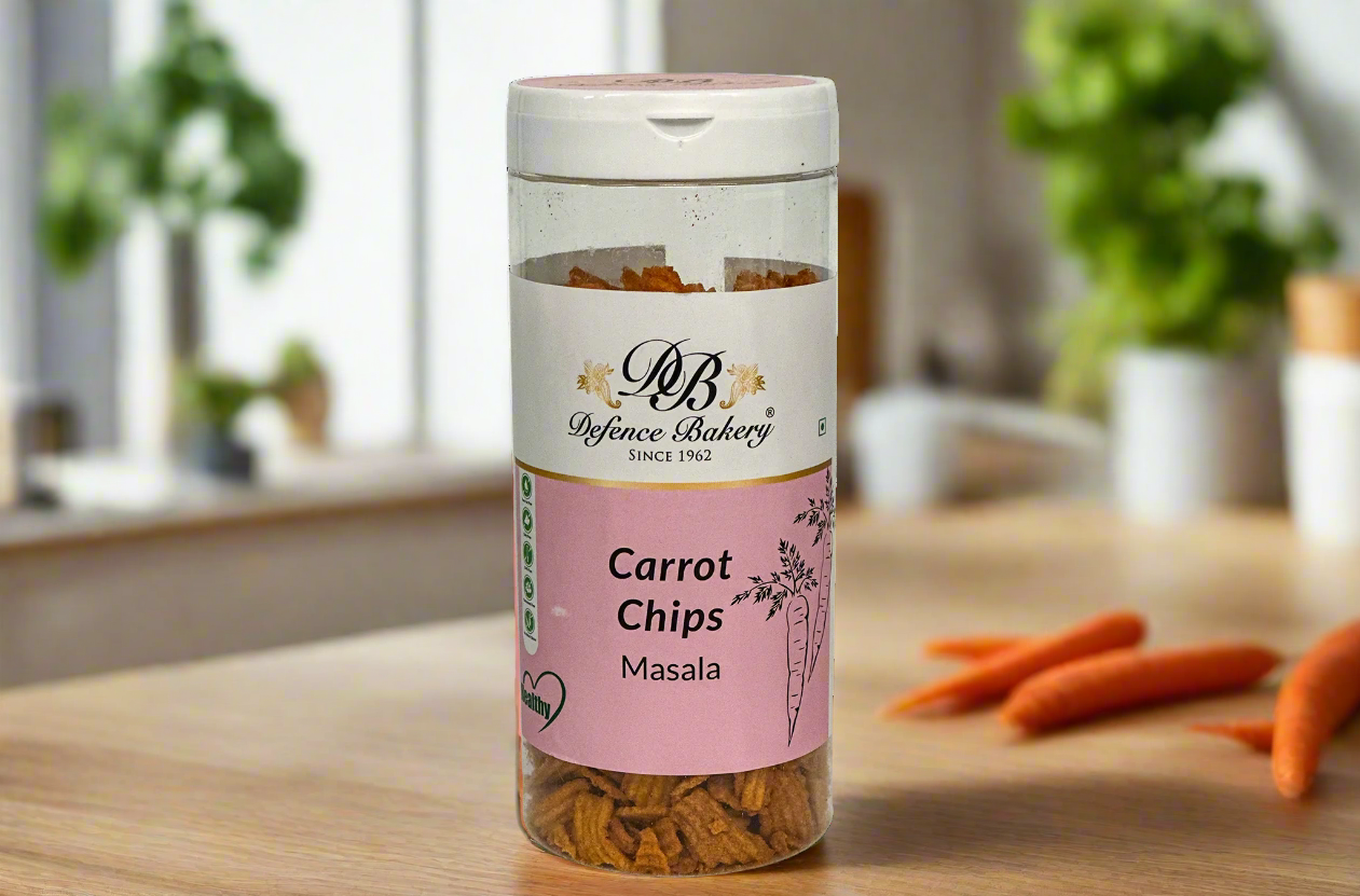 Carrot Chips Masala | Healthy, Crunchy Snack | Trans Fat-Free, GMO-Free, Gluten-Free