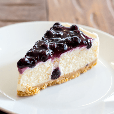 Baked Blueberry Cheese Cake Slice