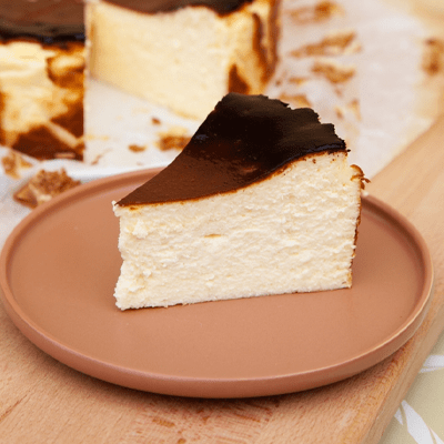 Basque Cheese Cake Slice