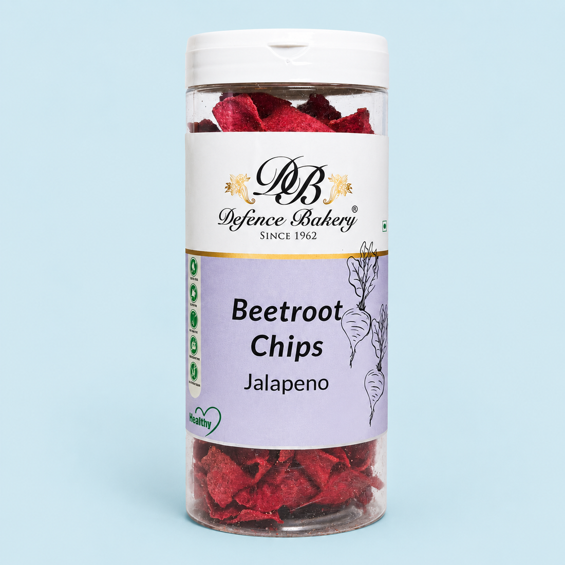 Beetroot Chips- Jalapeno  | Healthy, Spicy Snack | Trans Fat-Free, GMO-Free, Gluten-Free