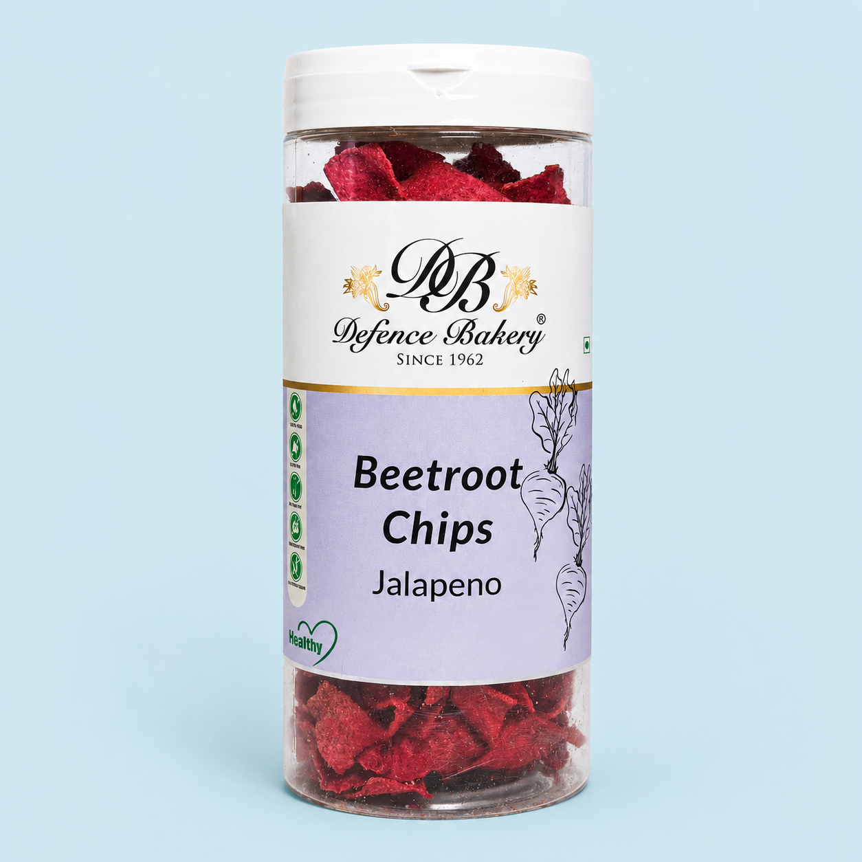 Beetroot Chips- Jalapeno  | Healthy, Spicy Snack | Trans Fat-Free, GMO-Free, Gluten-Free