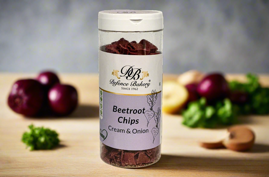 Beetroot Chips Cream & Onion - Healthy, Crunchy Snack | Trans Fat-Free, GMO-Free, Gluten-Free