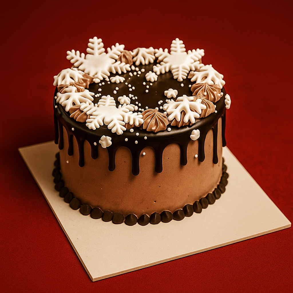 Christmas Chocolate Bento Cake- Eggfree