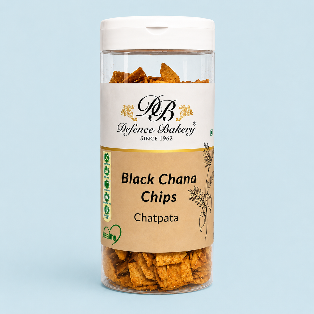 Black Chana Chips| Trans Fat-Free, GMO-Free, Gluten-Free, No Palm Oil