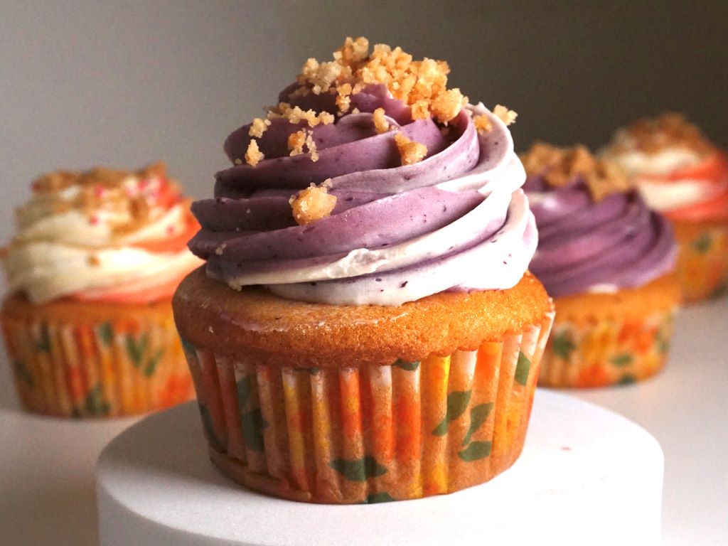 Blueberry Buttercream Cupcake