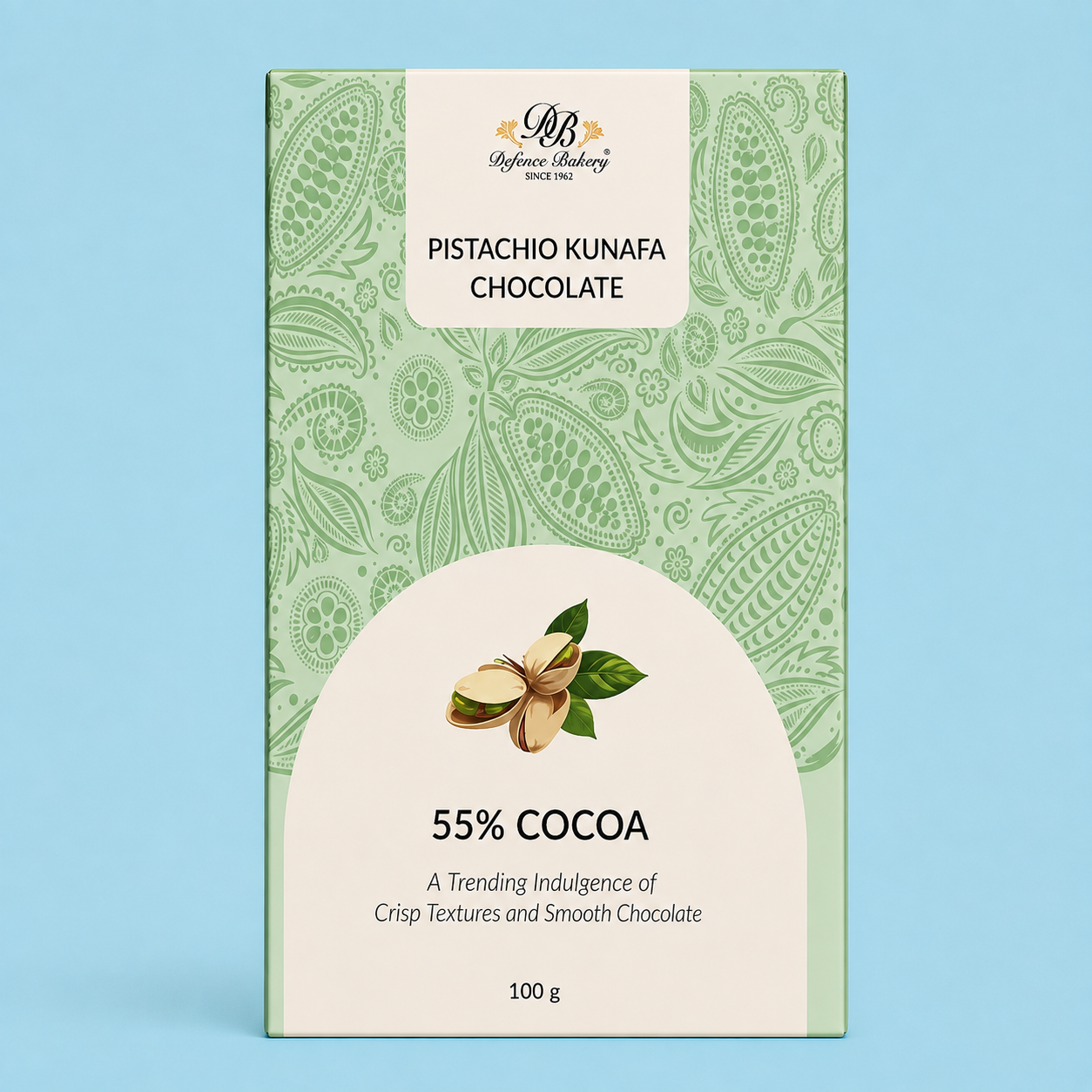 Pistachio Kunafa Chocolate