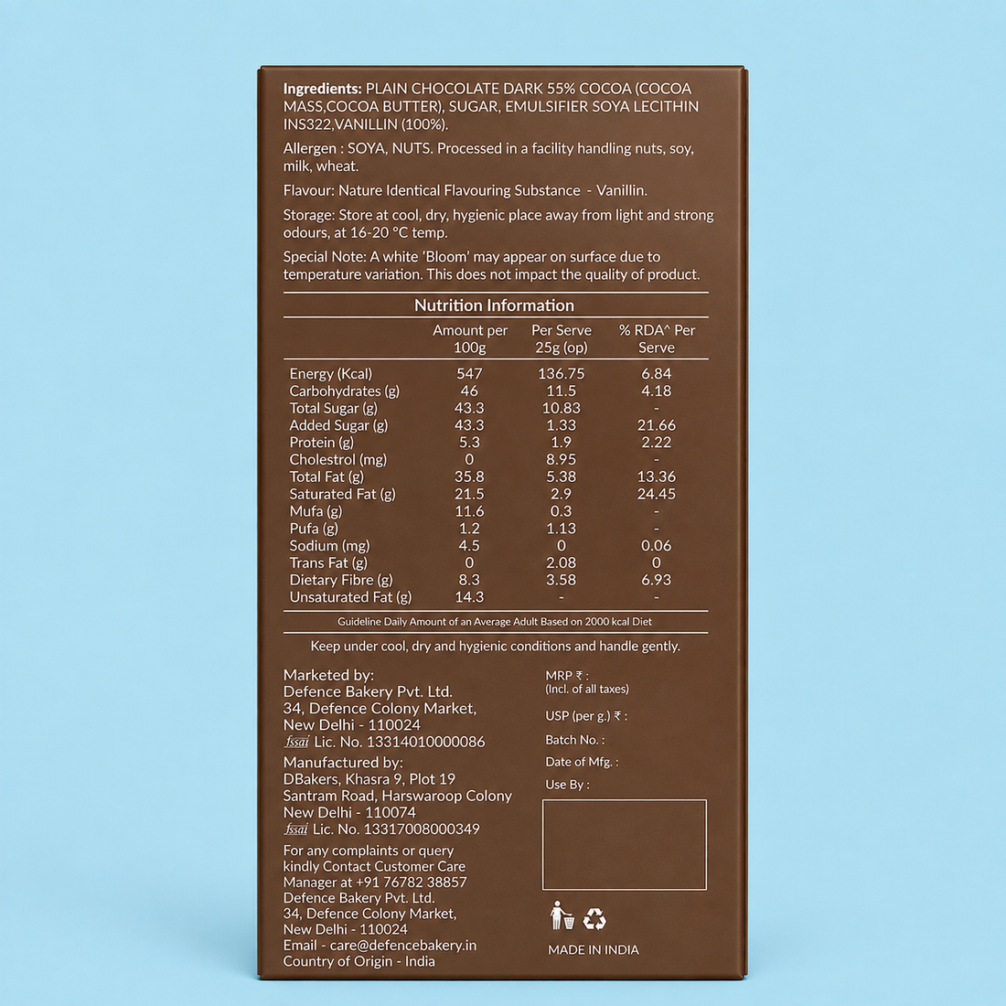 Dark Chocolate 55%