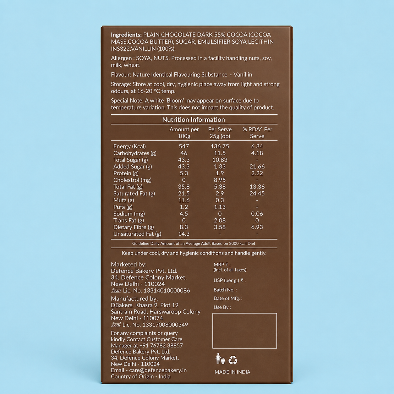 Dark Chocolate 55%