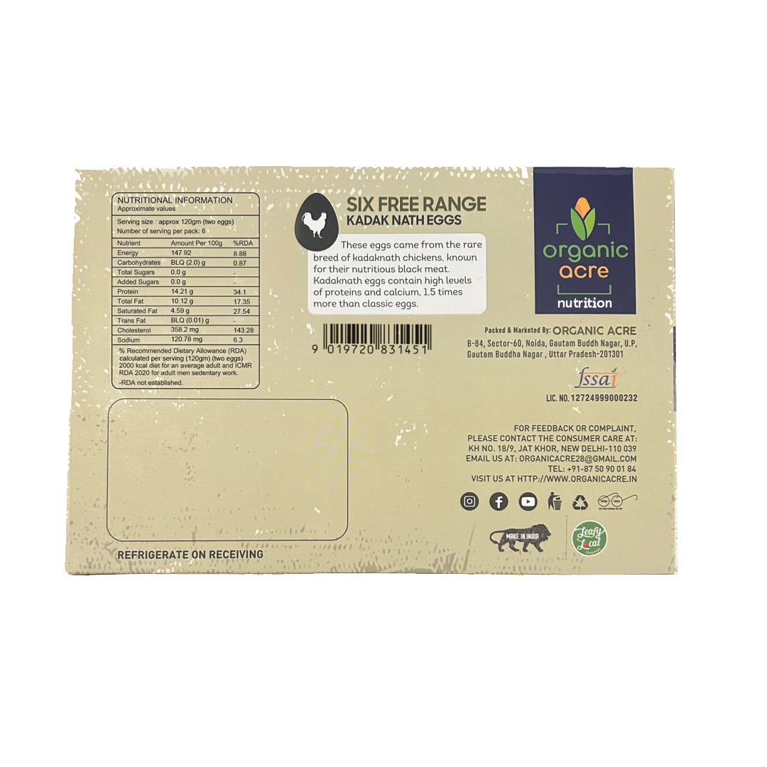 Desi Kadak Nath Eggs (6pcs)