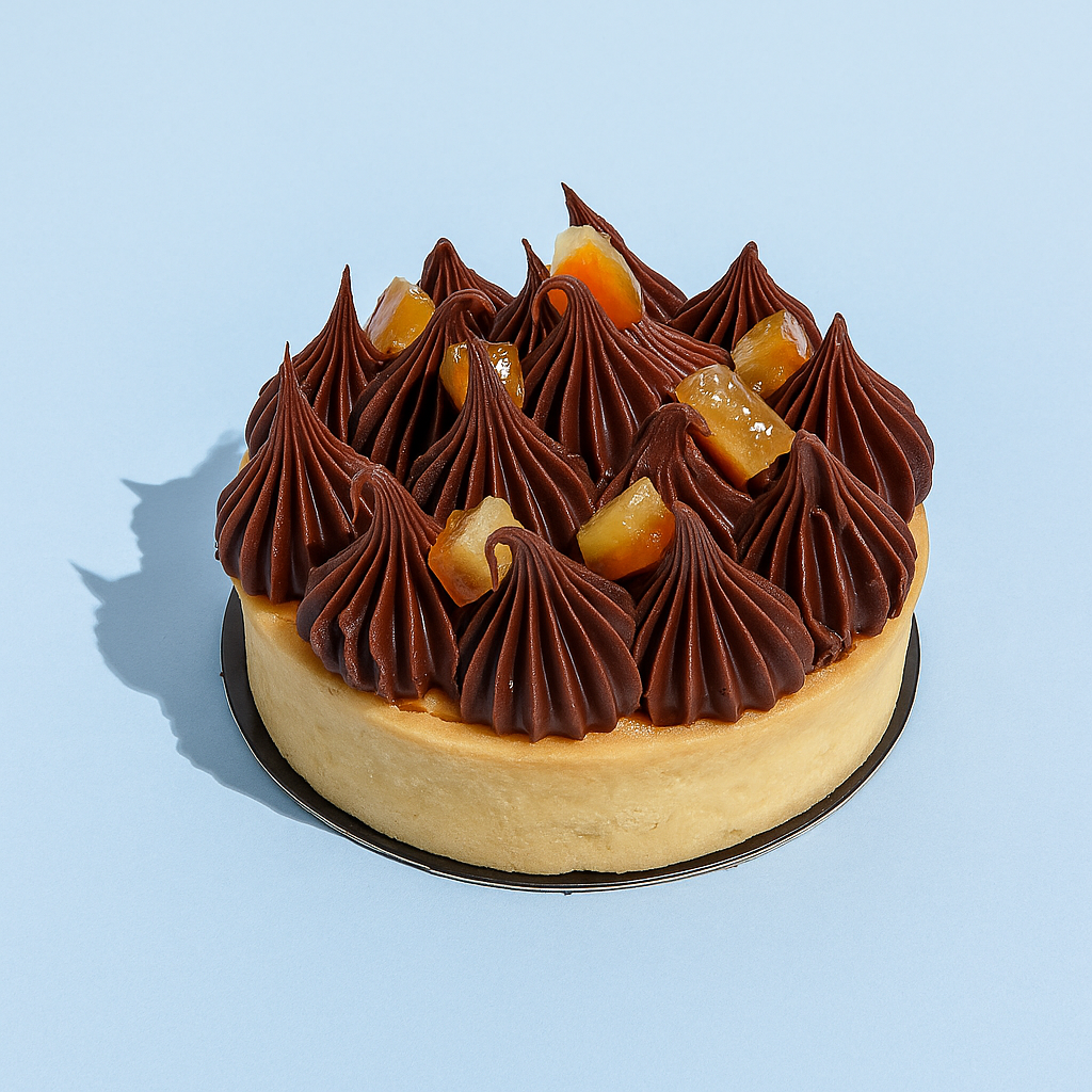 Mandarin Chocolate Tart