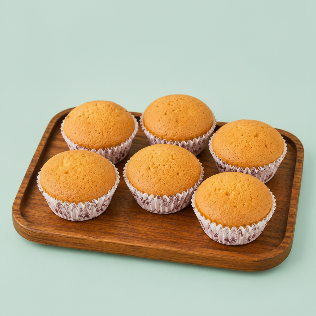 Muffins Plain 6Pc