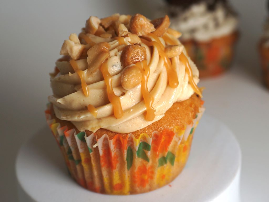 Peanut Butter Caramel Cupcake