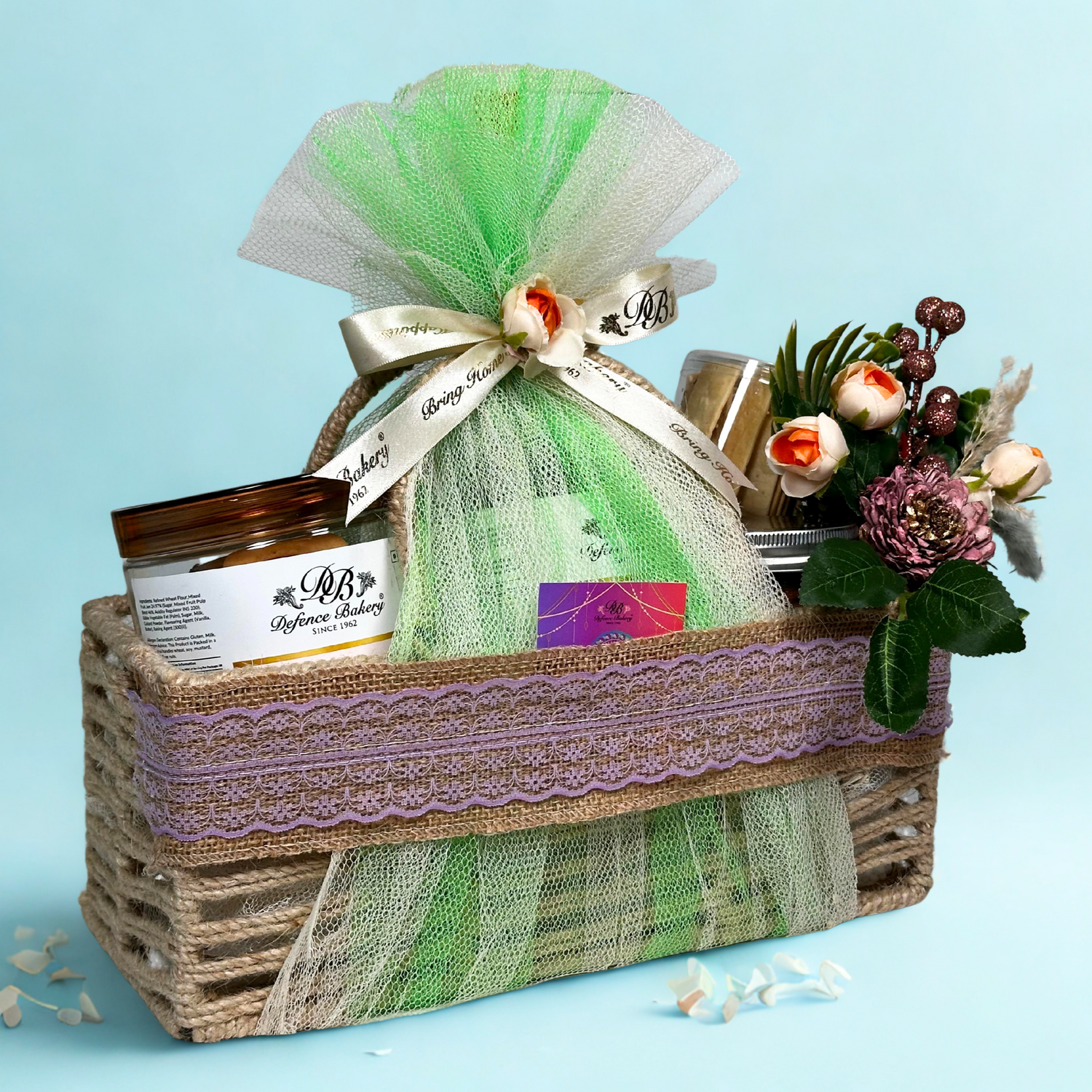 Rakhi Special Handcrafted Basket- Eggfree