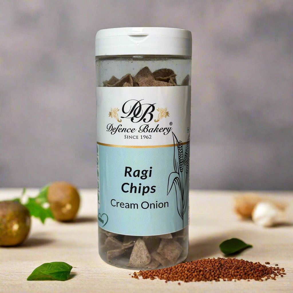 Ragi Chips Cream &amp; Onion| Trans Fat-Free, GMO-Free, Gluten-Free, No Palm Oil