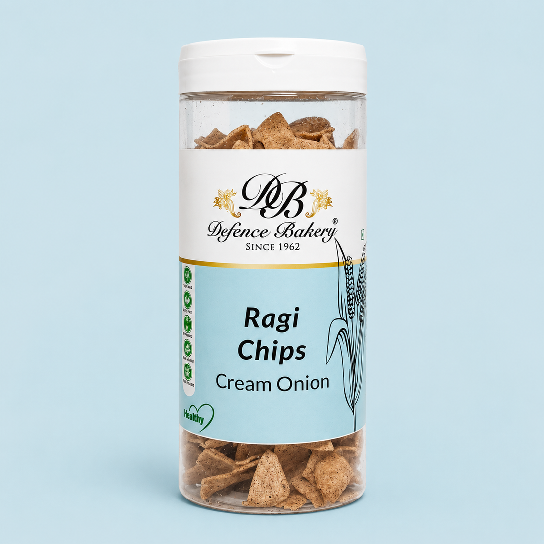 Ragi Chips Cream &amp; Onion| Trans Fat-Free, GMO-Free, Gluten-Free, No Palm Oil