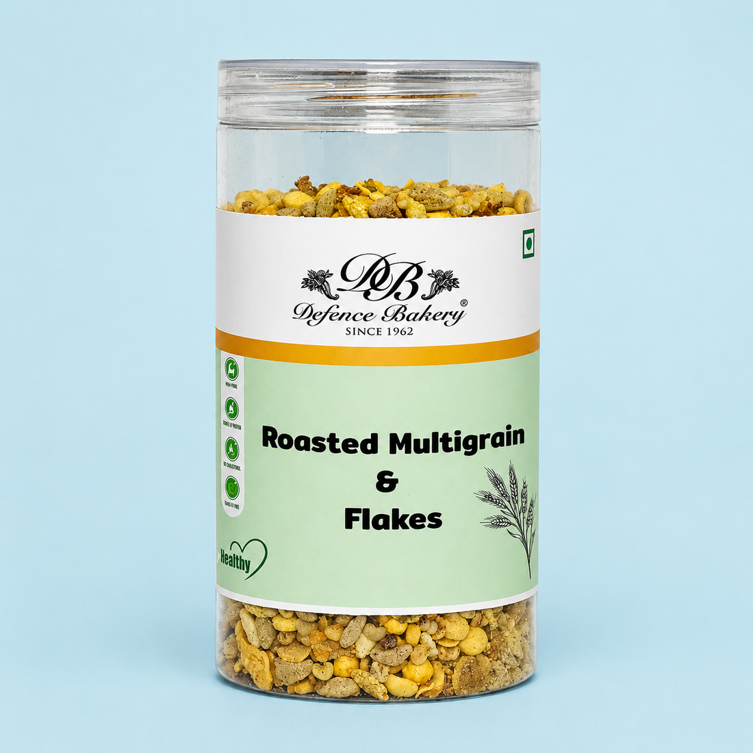 Roasted Multigrain &amp; Flakes Mix | High Fiber Healthy Snack | Cholesterol Free &amp; Trans Fat Free