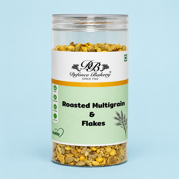 Roasted Multigrain & Flakes Mix | High Fiber Healthy Snack | Cholesterol Free & Trans Fat Free