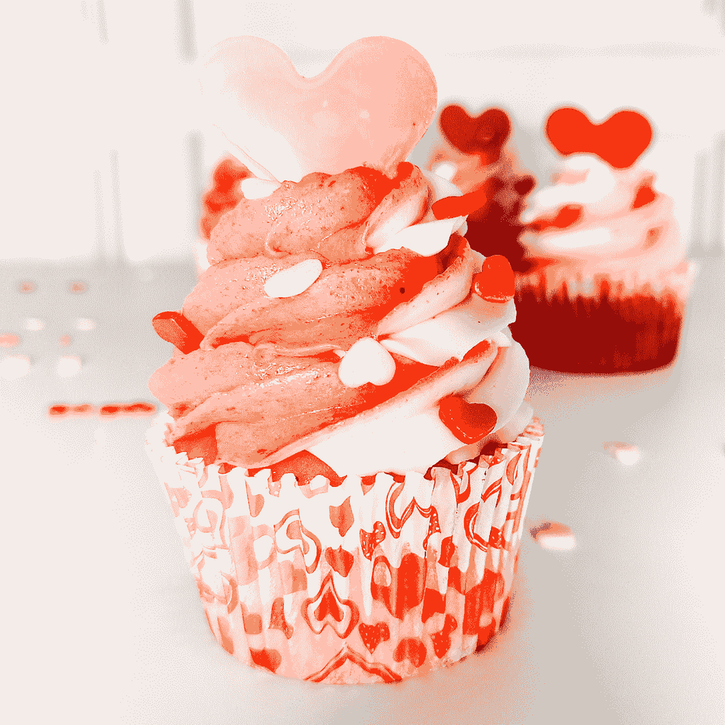 Strawberry Buttercream Cupcake