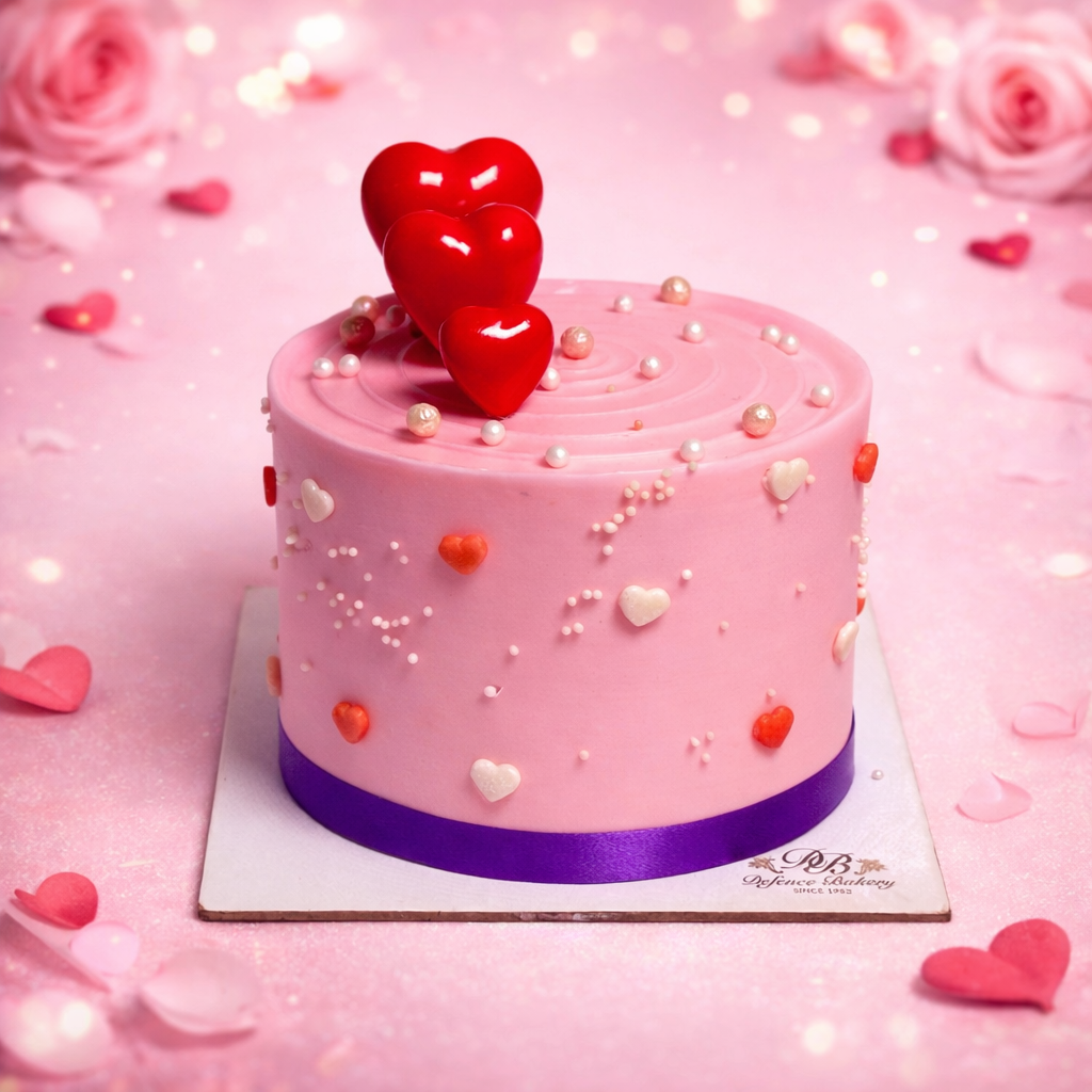 Valentines Strawberry Love Bento Cake (Eggfree)