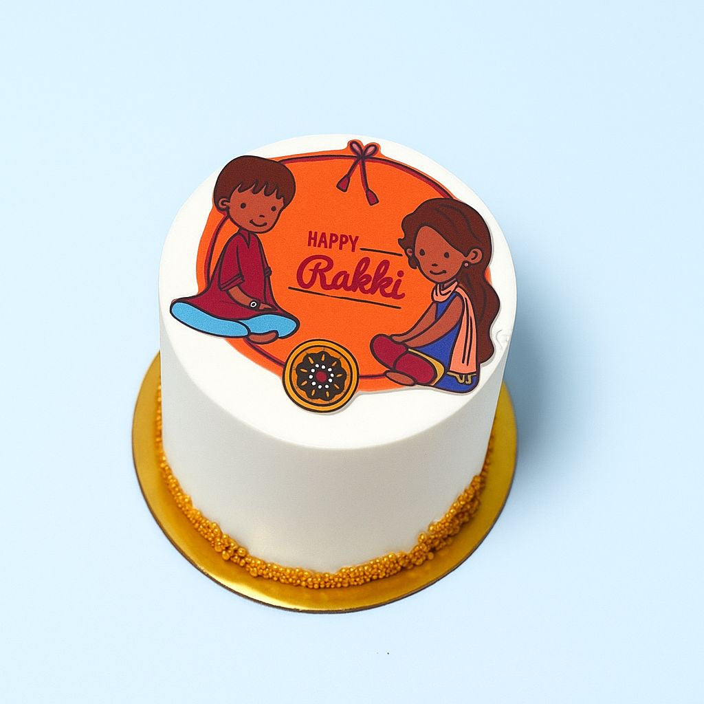 Rakhi Special Pineapple Bento Cake