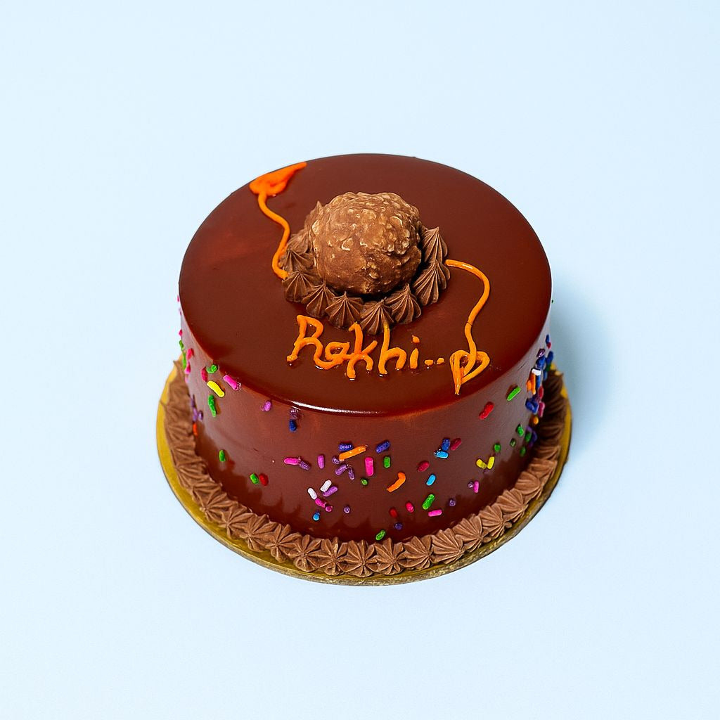 Rakhi Special Lite Chocolate Bento Cake- Eggfree